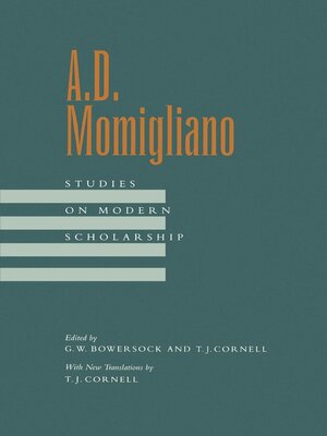 cover image of A. D. Momigliano